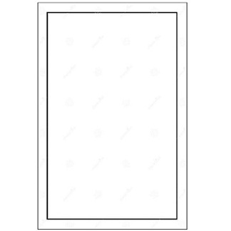 A4 Single Bordered unruled paper 80 GSM (60 sheets) for Assignment works, Letters and Projects